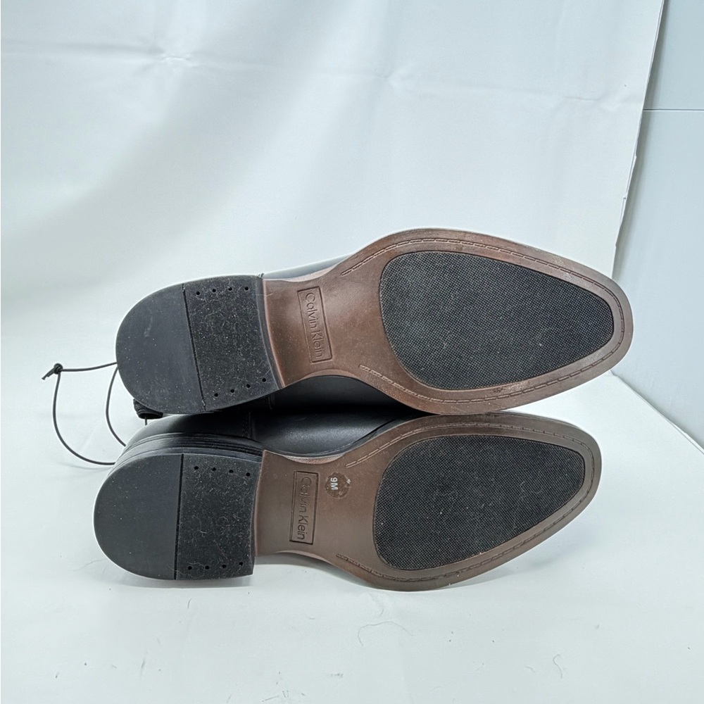 New Calvin Klein Men’s  Brayden Slip on Boots Black 9 No Box Classy Modern - Picture 11 of 11